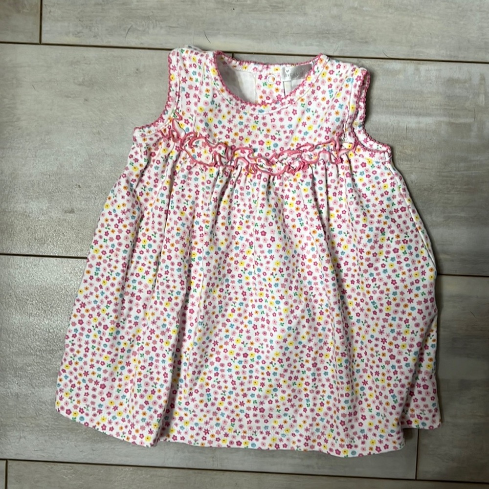 Kissy Kissy pink floral dress for 3-6 month olds.